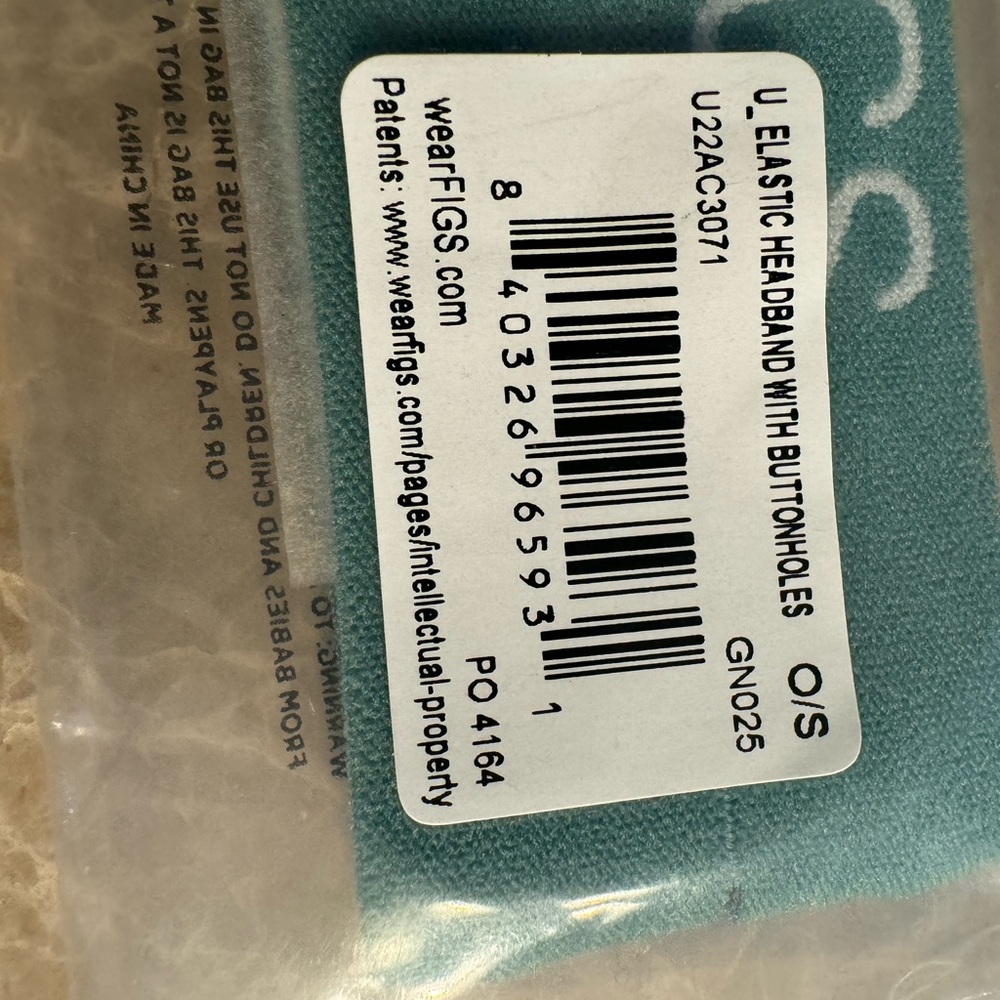 ELASTIC HEADBAND WITH BUTTONHOLES - Picture 2 of 4